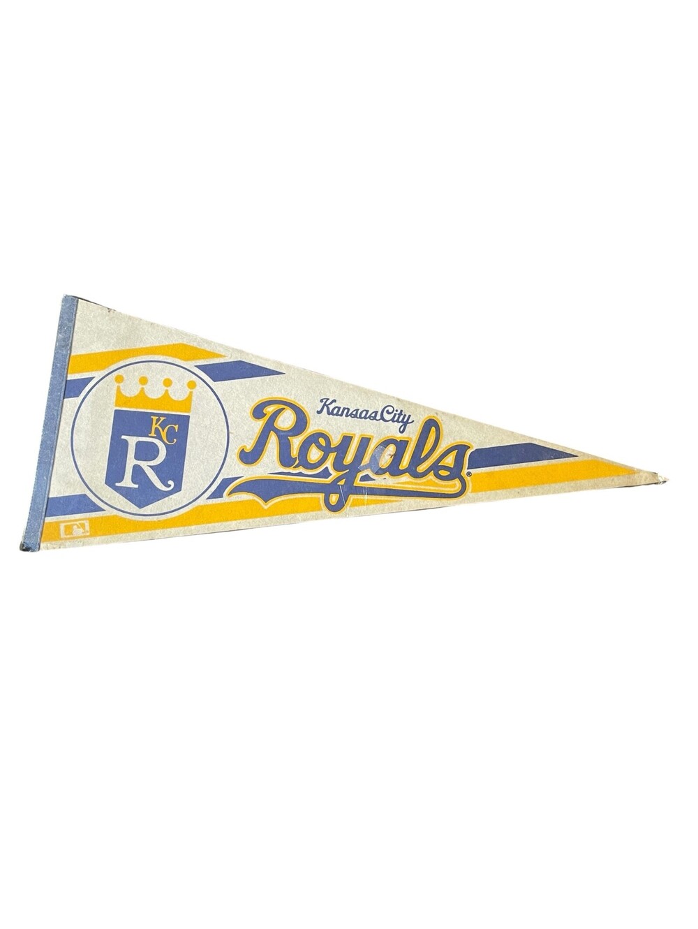 Vintage 90s MLB Kansas City Royals Pennant Flag New Wrapped Authentic Sports